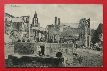 Postcard PC 1915 Montfaucon WWI France
